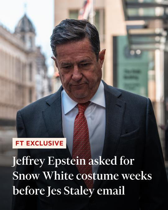 DOJ Emails Show Epstein’s Request for Snow White Costume For JP Morgan Exec Jes Staley