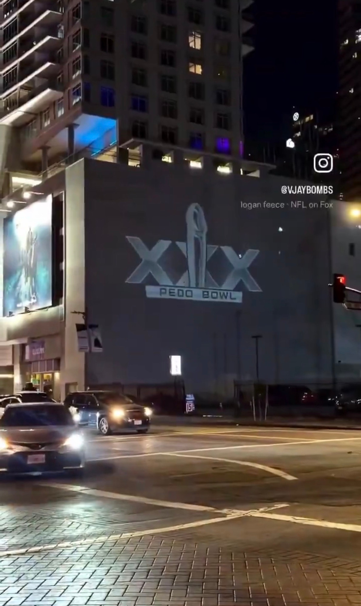 Animación del Pedo Bowl proyectada en vispera del Super Tazon