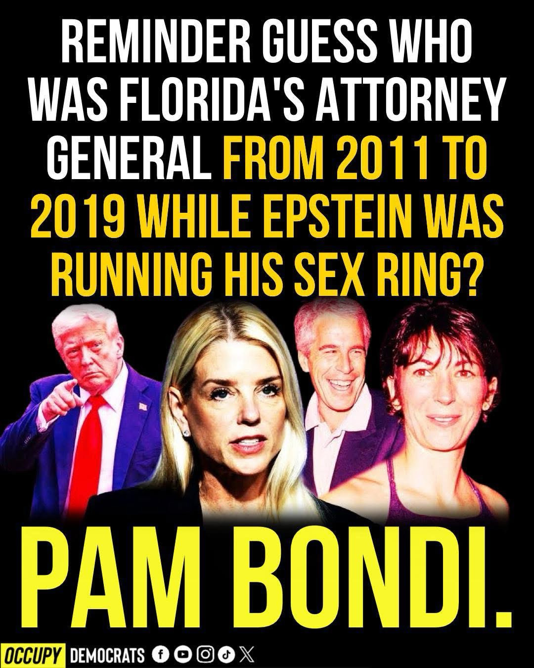 La fiscal general Pam Bondi enfrenta una reacción violenta del Congreso sin respuestas